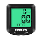 SDL-571 LCD Digital Display Bicycle Computer Wired Waterproof Cycle Odometer Bike Speedometer Stopwatch Riding Accessories Tools, SDL-571