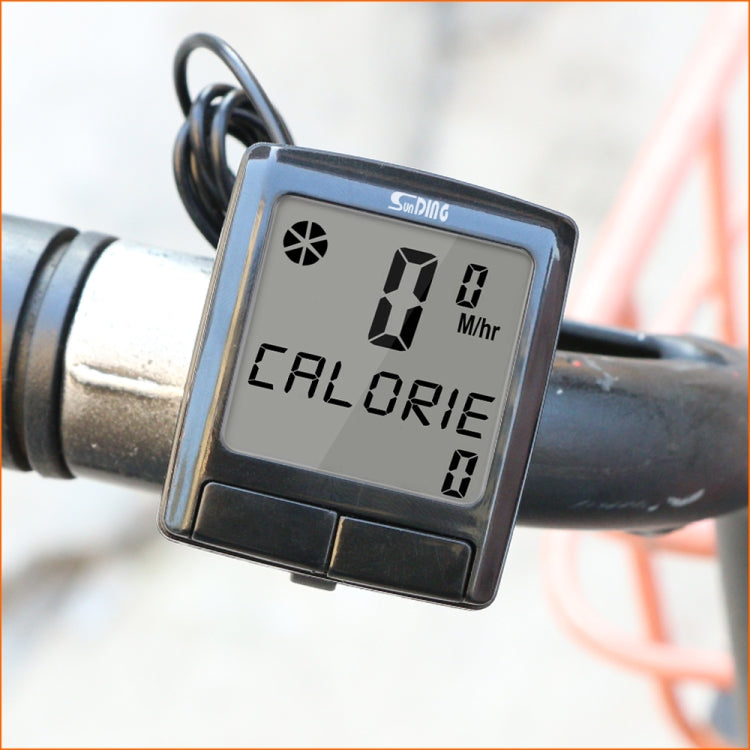 SUNDING SD-565B Wireless Waterproof Bicycle Computer Bike Speedometer MTB Cycling LCD Digital Display Odometer Stopwatch, SD-565B