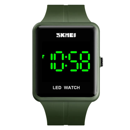 SKMEI 1541 Fashion Led Watch Square Couple Model Waterproof Electronic Watch Silicone Watch