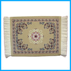 Mini Woven Rug Mat Retro Style Mouse Pad, Ramdom Color Delivery