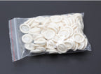 50 PCS Disposable Anti Static Rubber Latex Finger Cots Eyebrow Extension Gloves Practical Off Eyelash Extension Tool Accessories, Latex