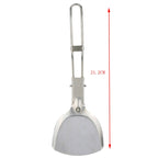 Outdoor Stainless Steel Cooking Shovels Picnic Cookware Folding Spatula Cookware Parts Hiking Camping Tableware