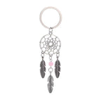 2 PCS Fashion Simple Dream Catcher Series Beads Keychain