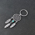 2 PCS Fashion Simple Dream Catcher Series Beads Keychain