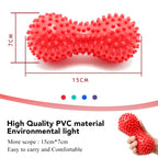 Peanut Shape Relieve Muscle Pain PVC Spike Massage Ball, Peanut Shape PVC Massage Ball(Blue), Peanut Shape PVC Massage Ball(Green), Peanut Shape PVC Massage Ball(Red), Peanut Shape PVC Massage Ball(Purple)