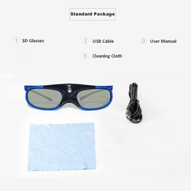 Active Shutter Rechargeable 3D Glasses Support 96HZ/120HZ/144HZ For XGIMI Z4X Z5 H1 JmGo G1 G3 X1 BenQ Acer &amp; DLP LINK Projector