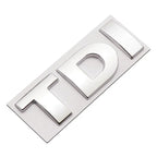 TDI 3D Badge Emblem Decal Car Sticker, DIY TDI 3D Badge Emblem