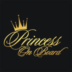 Princess Baby Pattern Car Decal Reflective Laser Vinyl Car Sticker, Size: 16.5x10.9cm, Gold, Silver, Laser, Black