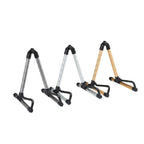 SK20 Universal Foldable Aluminum Alloy Portable Guitar Stand String Instrument Stand, Gold, Gray, Silver