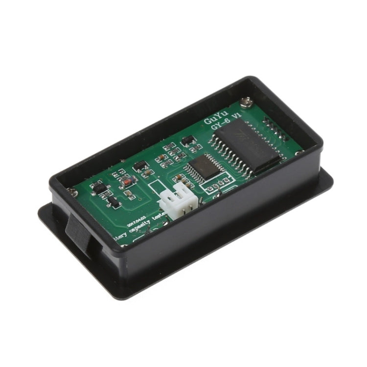 GY-6S 12V Lead-acid Battery Power Meter Lithium Battery Capacity Indicator Display Tester Percentage Voltmeter, 12V Green Light