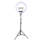 HQ-21N 21 inch 52.5cm LED Ring Vlogging Photography Video Lights Kits with Remote Control & Phone Clamp & 2.1m Tripod Mount, EU Plug, 21 inch