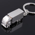 2 PCS Creative Keychain Metal Solid Van Gift Pendant, Van  Shape