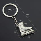 Creative Simulation Skates Keychain Personalized Pendant Gift, Skates Shape(Red), Skates Shape(Blue), Skates Shape(Gold, Skates Shape(Silver)