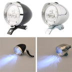 3 LED Retro Bicycle Headlight Night Riding Safety Warning Light