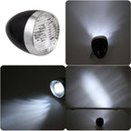3 LED Retro Bicycle Headlight Night Riding Safety Warning Light