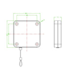 Universal 4m Anti-theft Cable Box VIVE Wire Rope Telescopic Cable Box