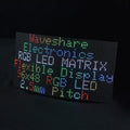 Waveshare Flexible RGB Full-color LED Matrix Panel, 2.5mm Pitch, 96x48 Pixels, Adjustable Brightness Bendable PCB, 23709