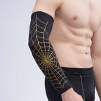 Professional Basketball Sports Spider Web Arm Guards Anti-skid Lengthened Elbow Guards, M, L, XL