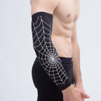 Professional Basketball Sports Spider Web Arm Guards Anti-skid Lengthened Elbow Guards, M, L, XL
