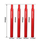 FMFXTR Aluminum Alloy Mountain Bike Extended Seat Post, 25.4x350mm (Black), 25.4x350mm (Red), 25.4x350mm (Blue), 25.4x350mm (Silver), 27.2x350mm (Black), 27.2x350mm (Red), 27.2x350mm (Blue), 27.2x350mm (Silver), 28.6x350mm (Red), 28.6x350mm (Blue)     ...