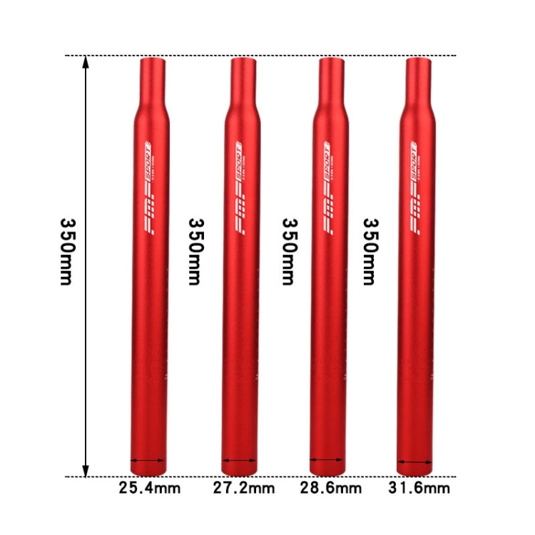 FMFXTR Aluminum Alloy Mountain Bike Extended Seat Post, 25.4x350mm (Black), 25.4x350mm (Red), 25.4x350mm (Blue), 25.4x350mm (Silver), 27.2x350mm (Black), 27.2x350mm (Red), 27.2x350mm (Blue), 27.2x350mm (Silver), 28.6x350mm (Red), 28.6x350mm (Blue)     ...