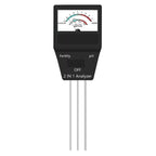 2 in 1 Soil PH Meter Fertility Tester Instrument Gardening Tools with 3 Probes, 2 in 1