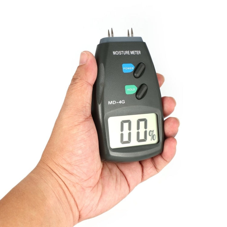 MD-4G 4 Pins Wood Moisture Meter Digital LCD Soil Grain Moisture Meters, MD-4G