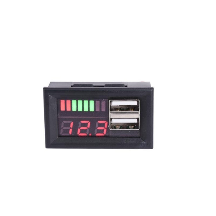DL-USB-02 Car 12V Battery Voltage Power Display Meter Head Integrated Dual USB Output 5V2A Voltage Conversion, DL-USB-02 12V