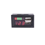 DL-USB-02 Car 12V Battery Voltage Power Display Meter Head Integrated Dual USB Output 5V2A Voltage Conversion, DL-USB-02 12V
