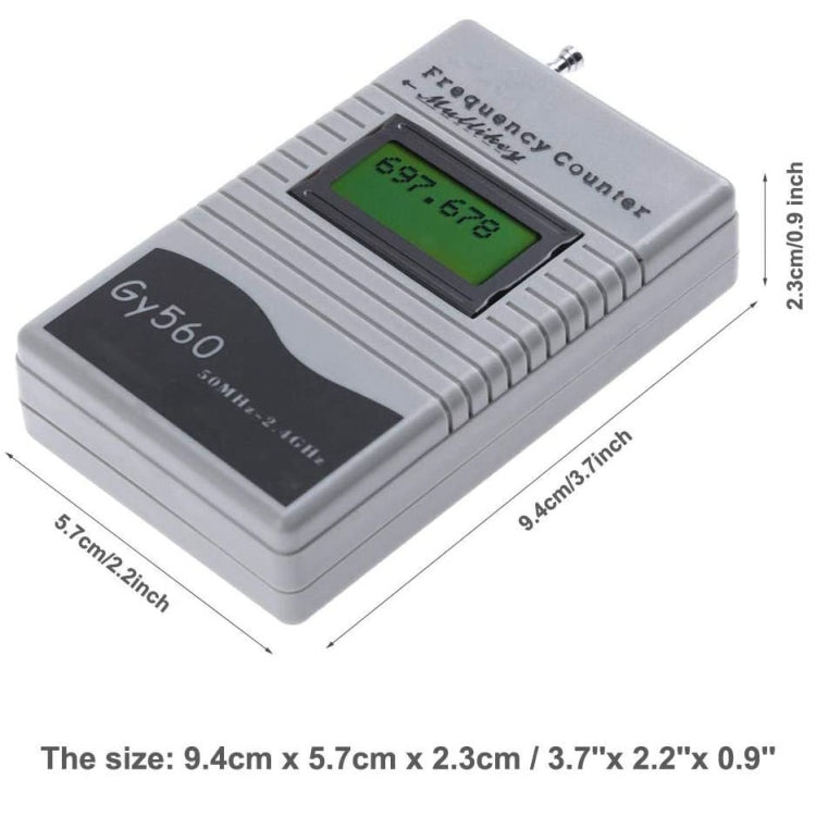 GY560  Portable Handheld Frequency Meter Walkie-talkie Frequency Measurement Tool