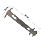2pcs Bicycle Chain Wear Indicator Checker Mountain Road Bike MTB Chains Gauge Measurement Ruler Cycling Replacement Repair Tool, CHAIN-001