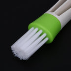 2 PCS Plastic Car Cleaning Brush Double Ended Car Air Vent Slit Cleaner Brush Dusting Blinds Keyboard Cleaning Brushes Cleaner, 2 PCS