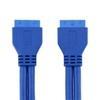 50cm USB3.0 cable motherboard 20pin cable mother-to-female extension conversion F-F