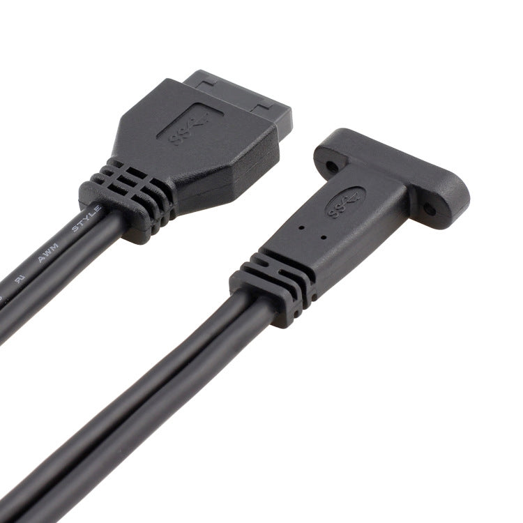 50CM USB3.0 20P To USB Type-C Mother Chassis PCI Bit Baffle Wire