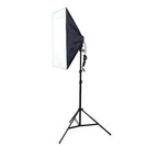 Photo Studio Softbox Kit (Four Socket Lamp Holder + 50 X 70CM Flash Lighting Softbox +2m Light Stand)