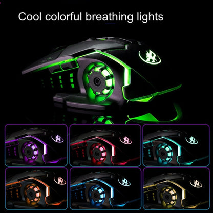 WARWOLF  Q8 Wireless Rechargeable Mouse Glowing Gaming Mouse