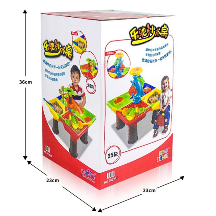 Outdoor Sandy Beach Table Toys Set for Kids, Beach Table(Tree and Round Table), Beach Table(Dolphin and Round Table), Beach Table(Tree and Square Table), Beach Table(Dolphin and Square Table)