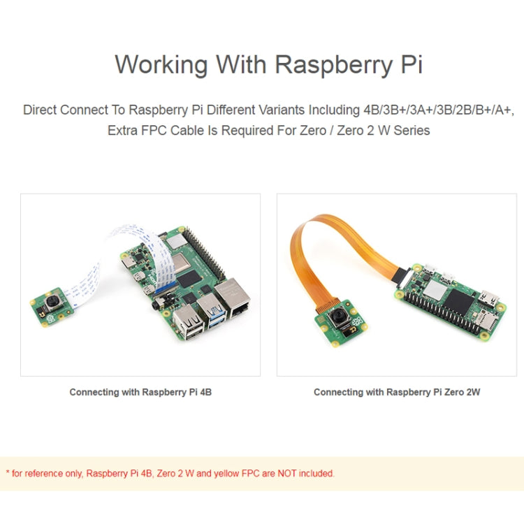 Waveshare For Raspberry Pi Camera Module 3, High Resolution, Auto-Focus 12MP, IMX708, FOV Optional, 23943, 23943