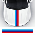 Flag Striped Car Hood Vinyl Sticker Body Decal