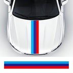Flag Striped Car Hood Vinyl Sticker Body Decal