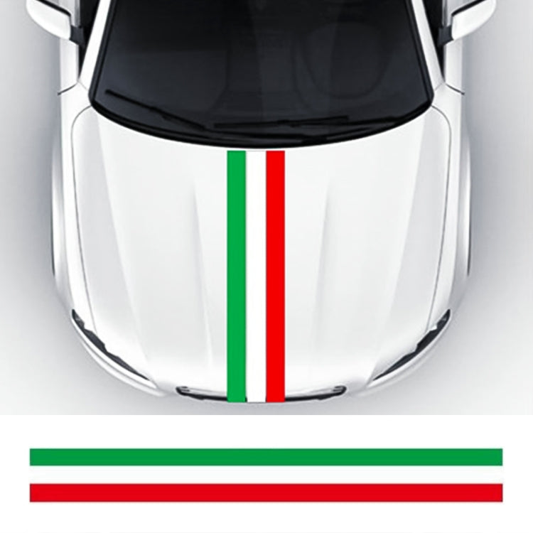 Flag Striped Car Hood Vinyl Sticker Body Decal