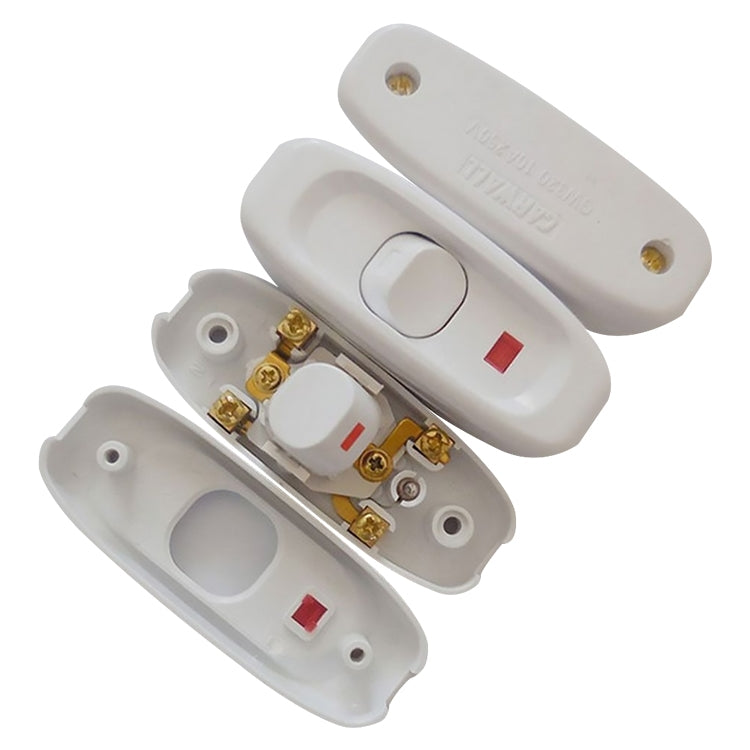 GW320 Screw Type Boat Shaped Table Lamp Bedside Lamp Switch with LED Indicator Light, Random Color Delivery, GW320
