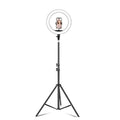 Dimmable Color Temperature LED Ring Fill Light Live Broadcast Set, 14 inch+Phone Clip With 2.1m Tripod Mount, CN Plug, 14 inch+3 Phone Clips With 2.1m Tripod Mount, CN Plug, 14 inch+4 Phone Clips+Microphone Pole With 2.1m Tripod Mount, CN Plug         ...