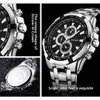 CURREN 8023 Men Stainless Steel Analog Sport Quartz Watch, White case white face, Silver case gold face, Silver case gold ring black face, Black case white face, Black case black face, Black case gold ring white face, Black case gold face              ...