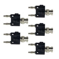 5pcs BNC Female Jack to Dual Banana Female Jack RF Adapter Coaxial Connector, BNC Male to Dual Banana Female