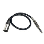 6.35mm Caron Male To XLR 2pin Balance Microphone Audio Cable Mixer Line, 0.5m, 1m, 1.5m, 2m, 3m, 5m, 10m, 15m, 20m, 30m