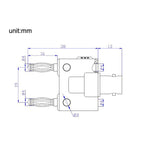5pcs BNC Female To Dual Banana Plug Adapter Binding Male Connector, BNC Female To Dual Banana Male