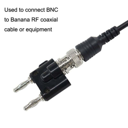 5pcs BNC Female To Dual Banana Plug Adapter Binding Male Connector, BNC Female To Dual Banana Male
