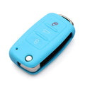2 PCS Silicone Car Key Cover Case for Volkswagen Golf, Blue, Dark Blue, Pink, Green, Black, Orange, Purple, Red, White, Yellow