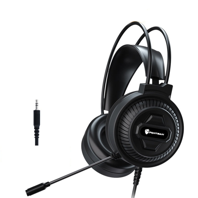 PANTSAN PSH-400 USB Computer Head-Mounted Luminous RGB Wired Headset, 3.5mm Single Plug, 3.5mm Black, 3.5mm Pink, 3.5mm White, 3.5mm Pink+Cat Ear, 7.1 USB